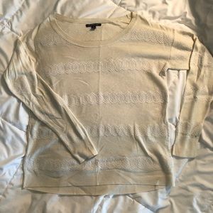 Woman’s Cream Sweater-Shirt
